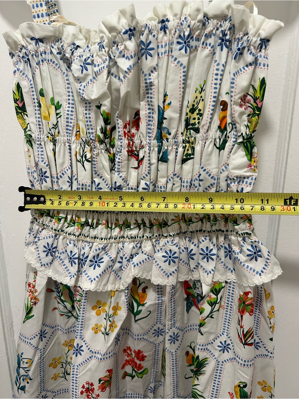 NWT Farm Rio Floral Print White Sundress SIZE 4 - Picture 15 of 16